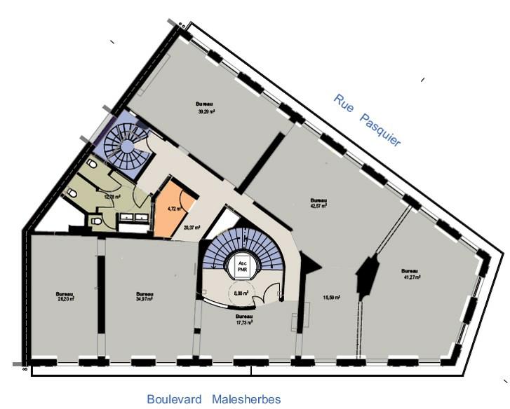 Bureau Paris 822m² Location bureau Paris OLBUR2423151 1